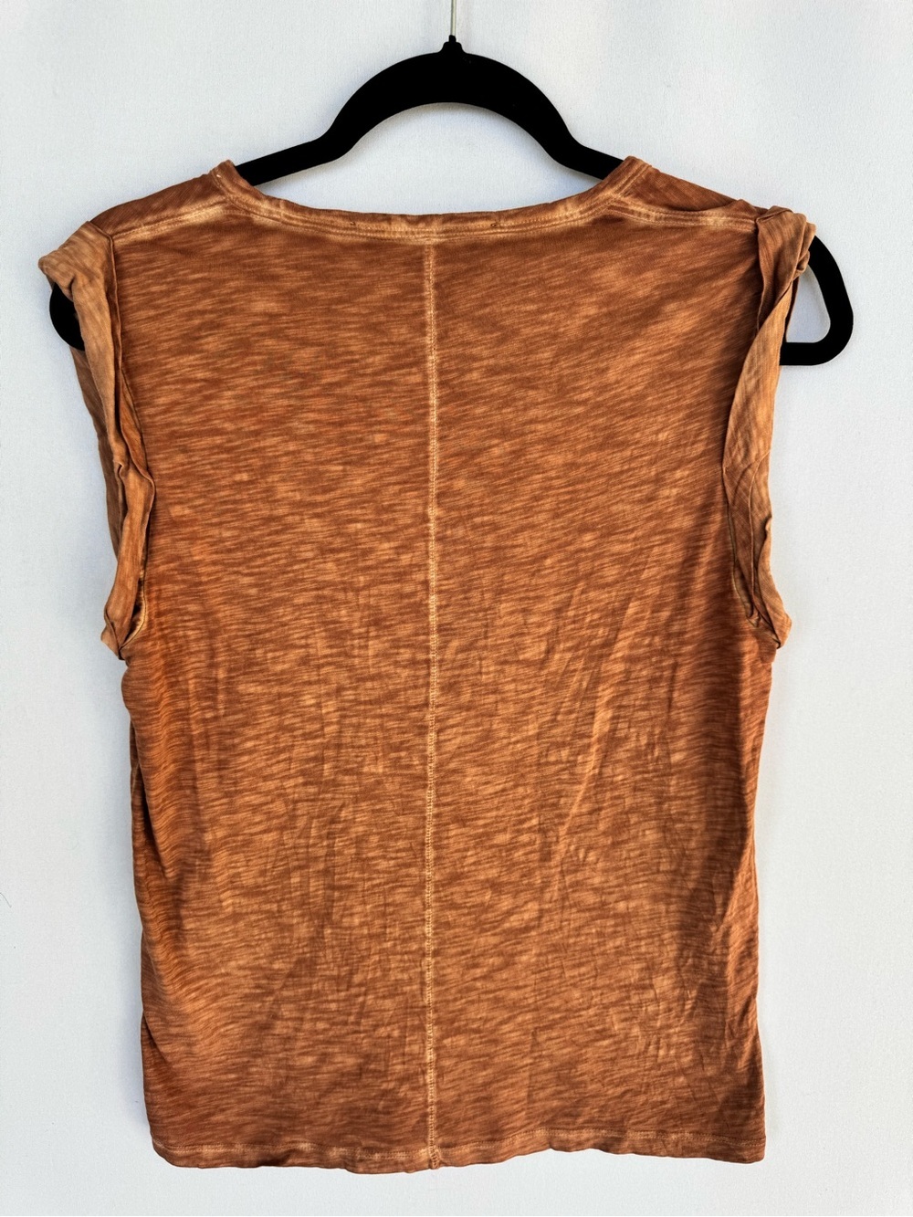 Veronica Beard Rust/Tan Slub Sleeveless Tank - Picture 11 of 11